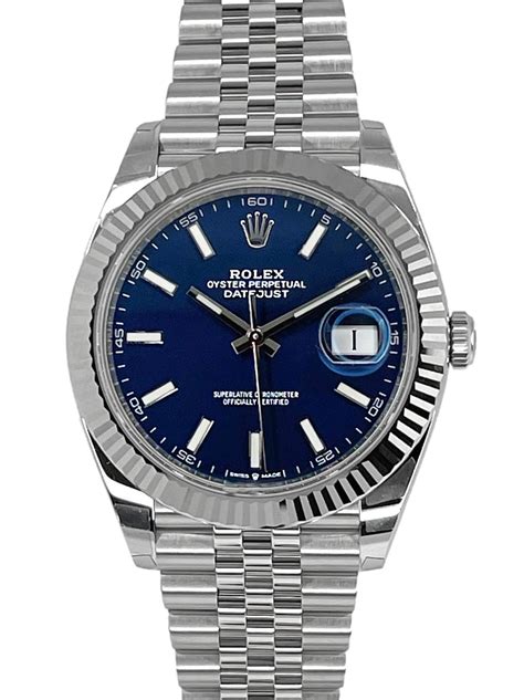 blue rolex datejust 41 watch seiko|Rolex Datejust 41 specifications.